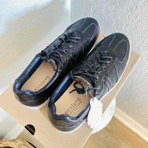 BED STU Men's Muller Leather Sneaker, Pre-Scuffed, Designer, Navy, Size‎ 12, NWT - Picture 11 of 16